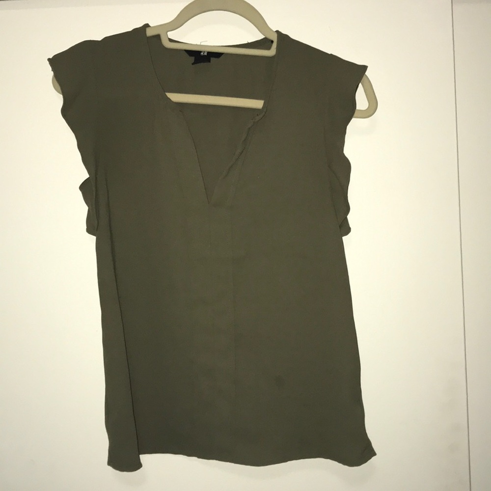 H&M Olive Top